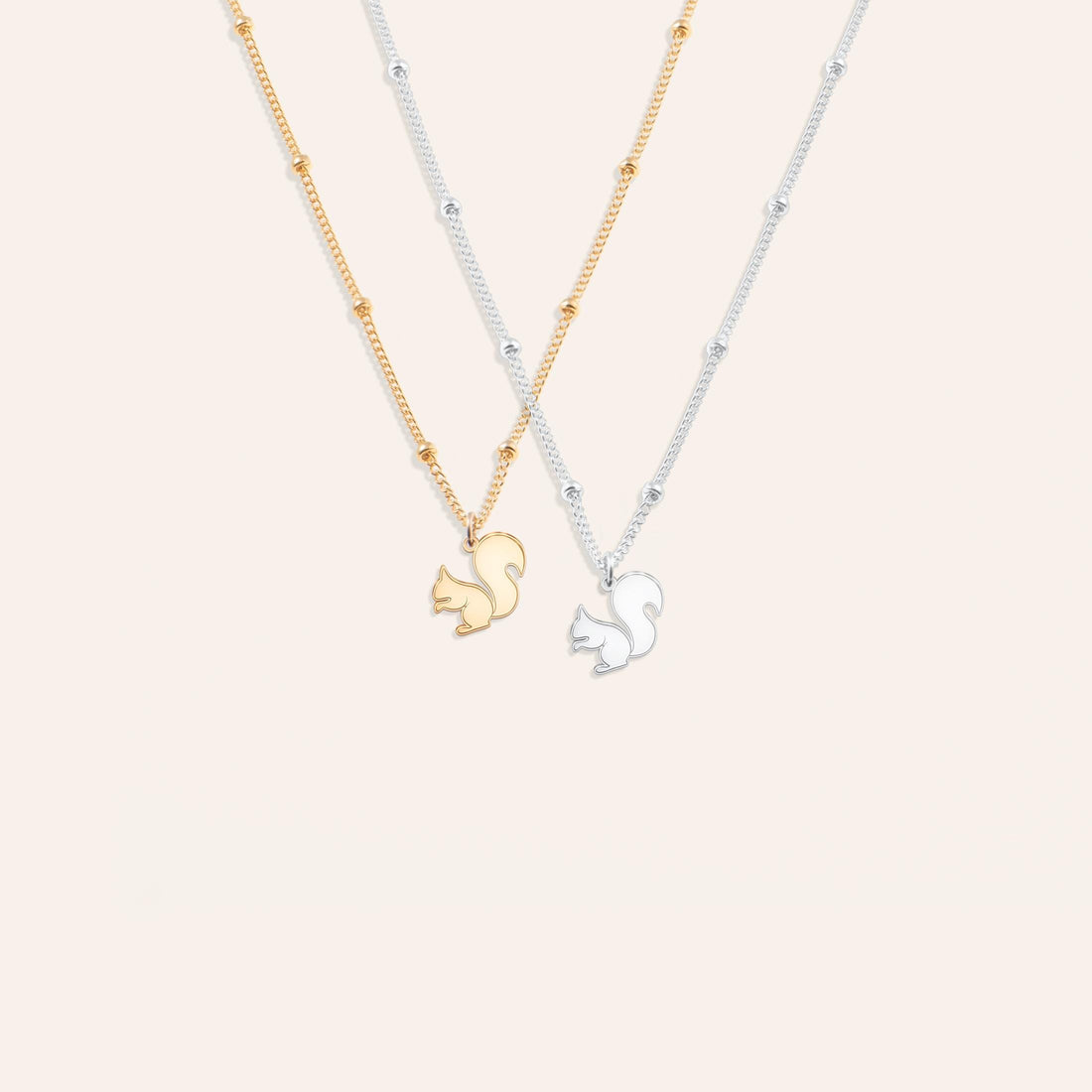 Squirrel Charm Necklace