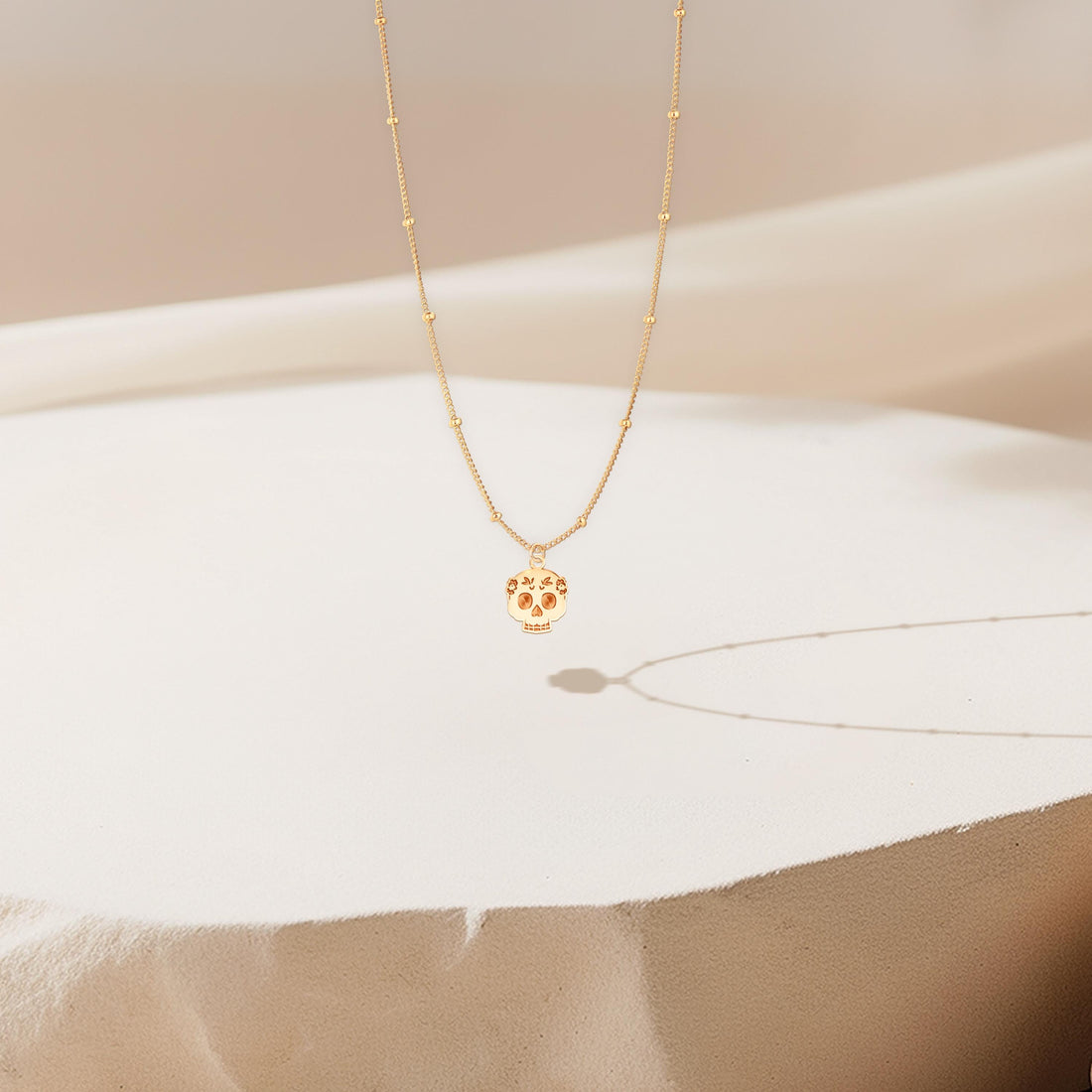 Sugar Skull Charm Necklace