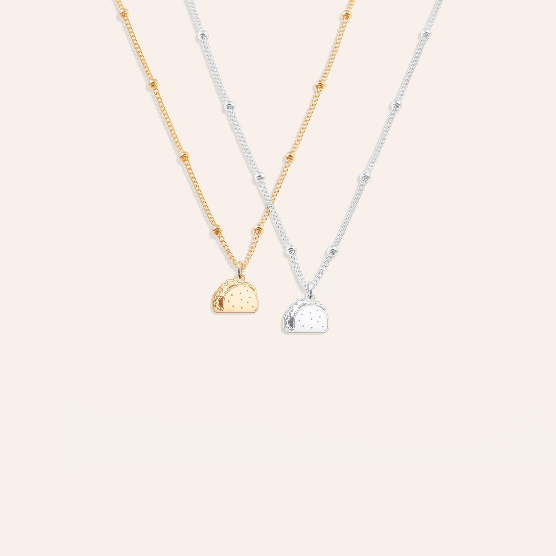 Taco Charm Necklace