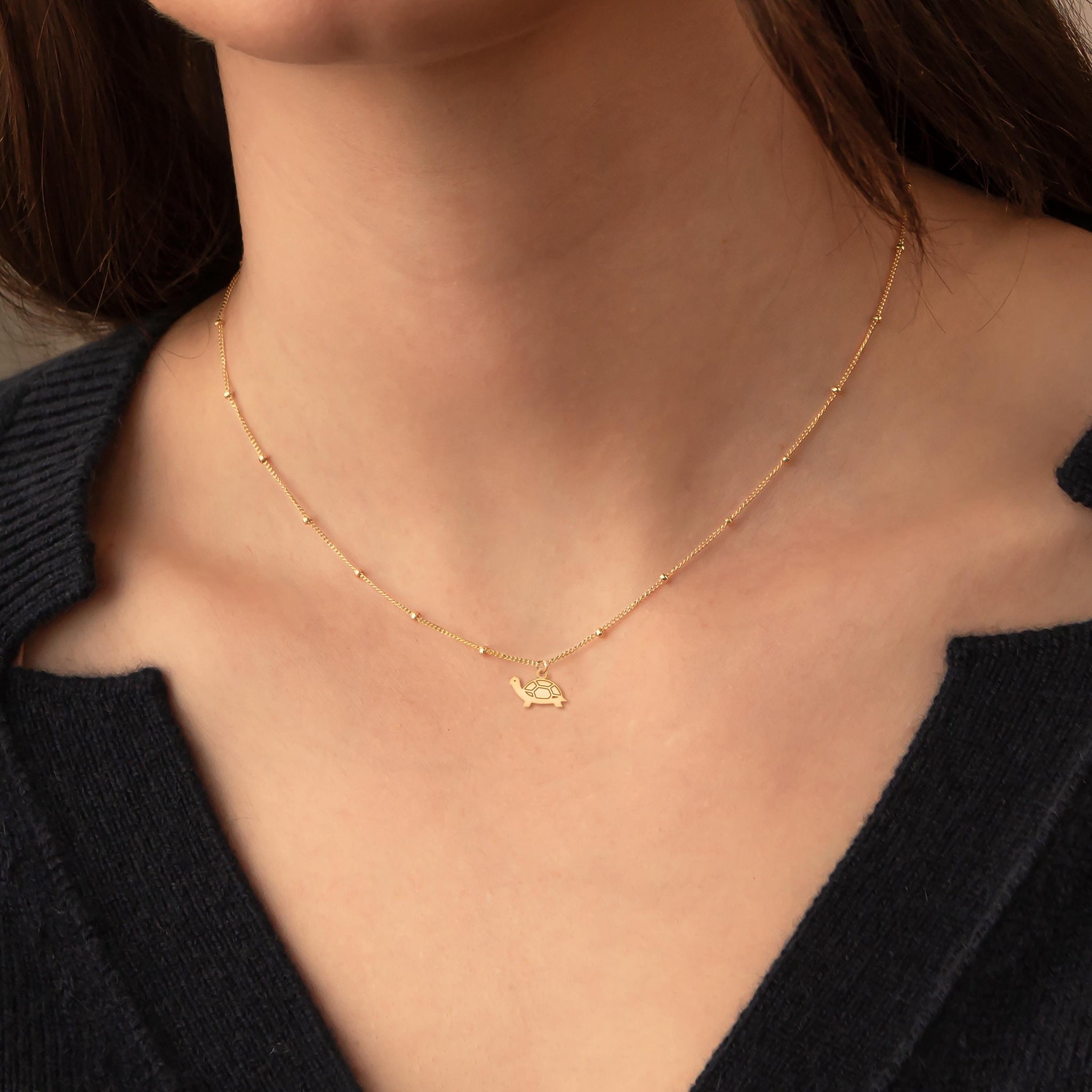 Sea Turtle Charm Necklace