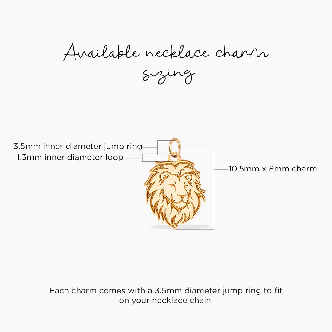 Leo Lion Head Charm