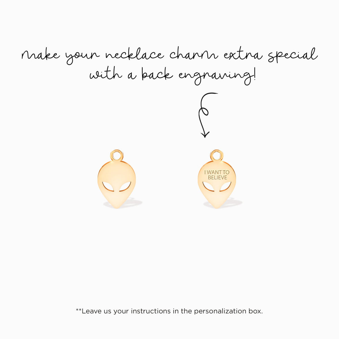 Alien Head Charm