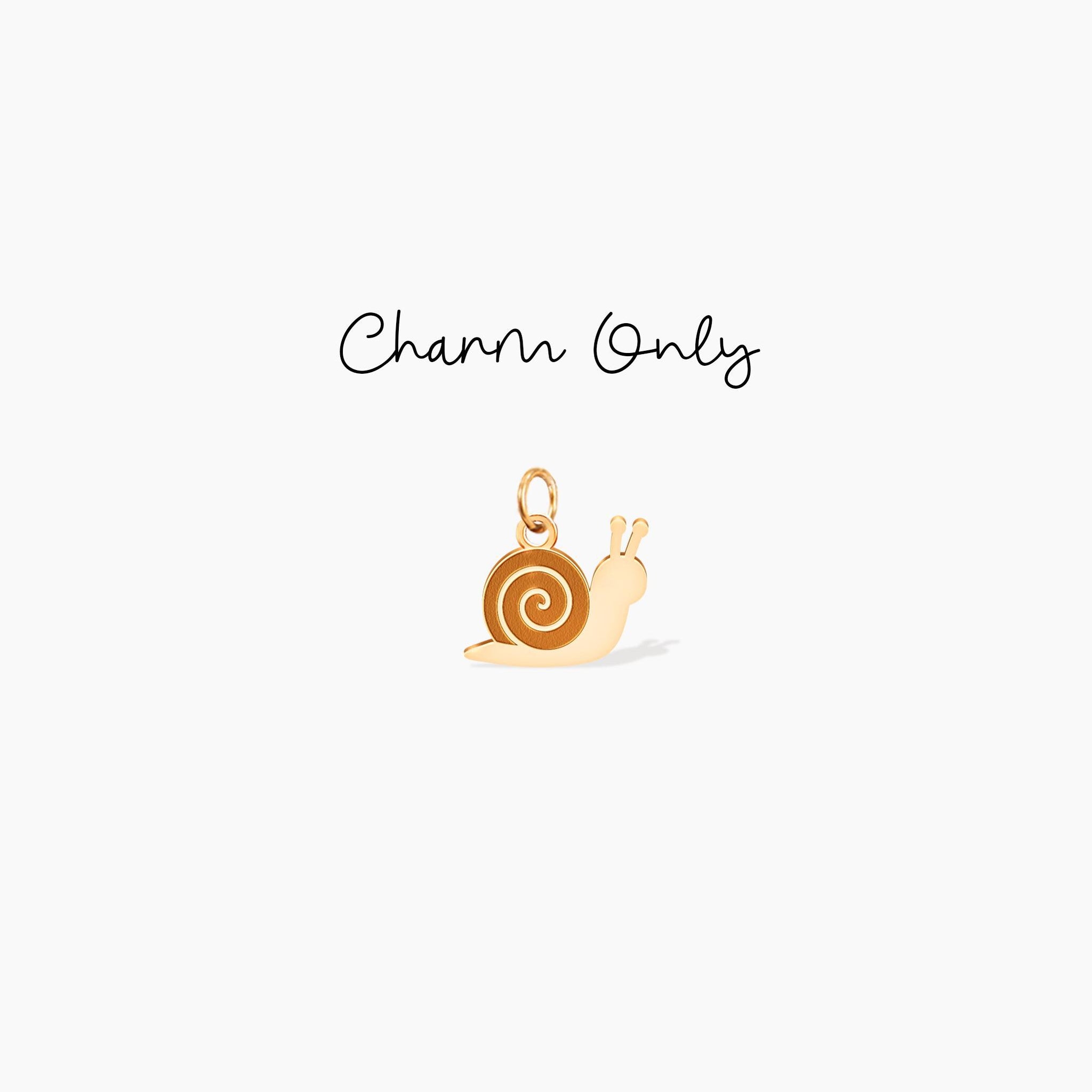 Snail Disc Charm Necklace