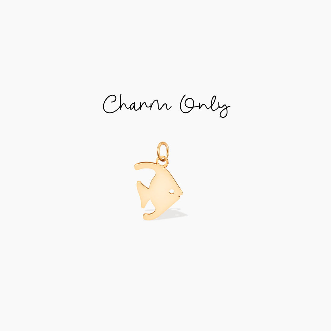 Angelfish Silhouette Charm