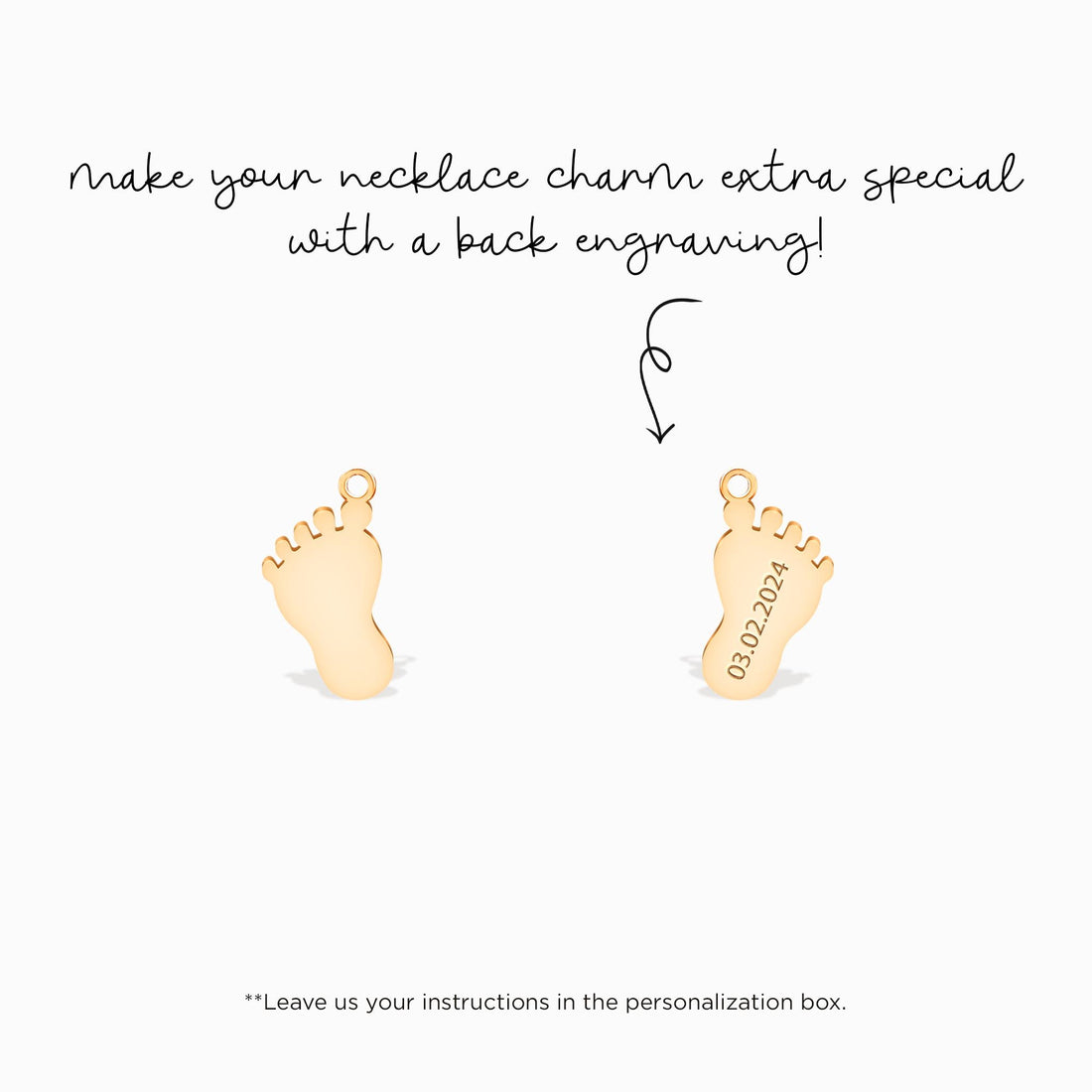 Baby Foot Charm Earrings