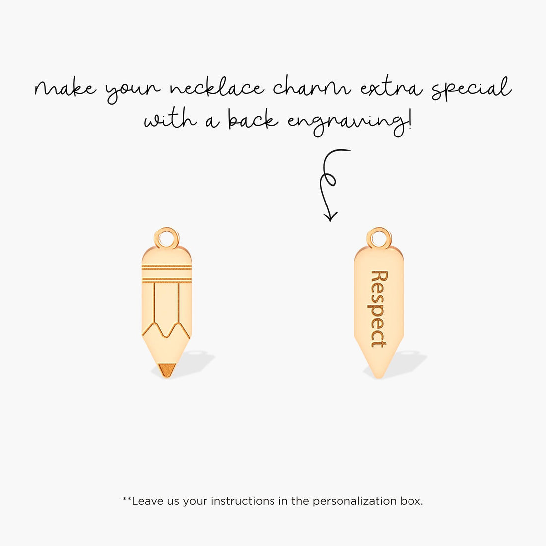 Pencil Charm Earrings