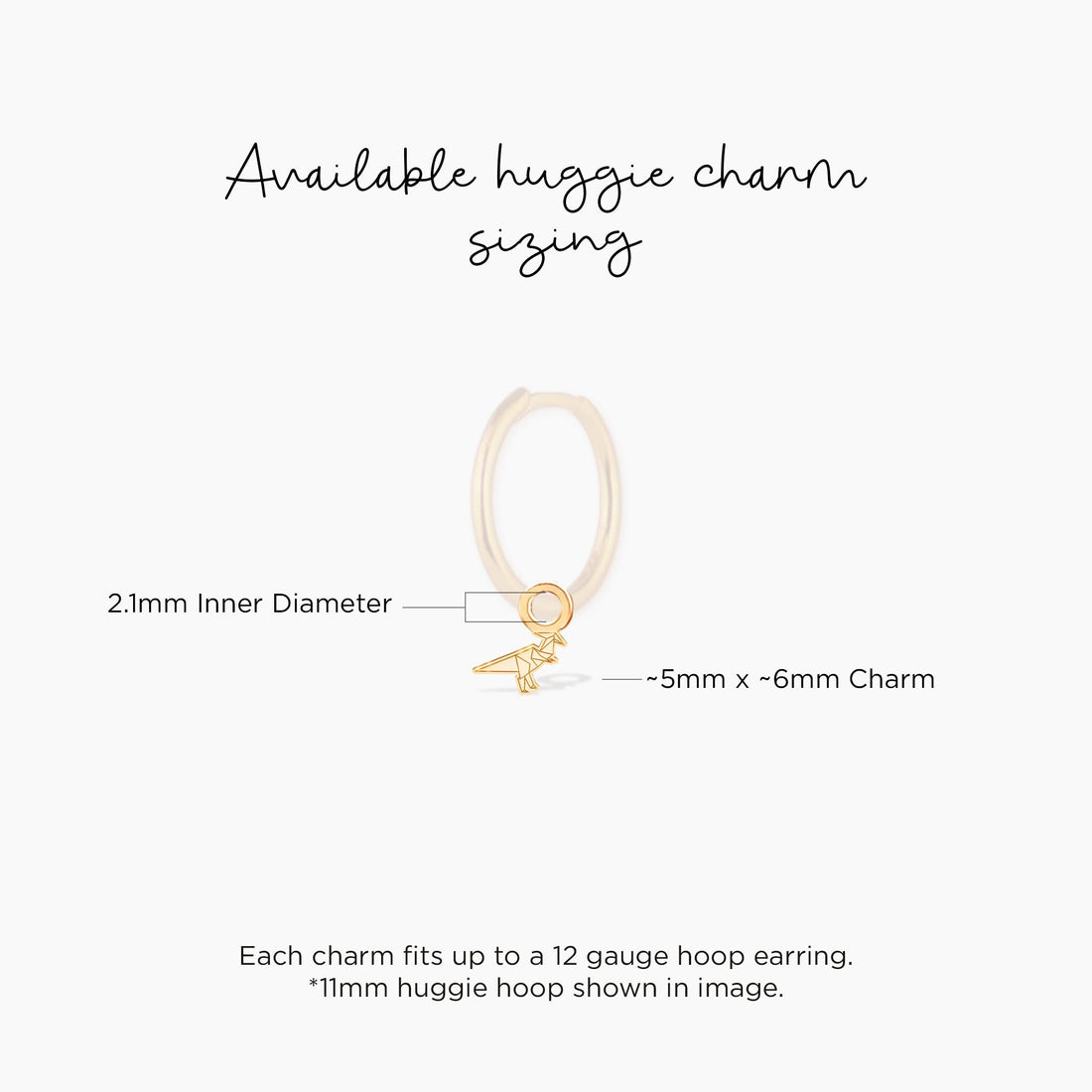 Geometric Dinosaur Charm