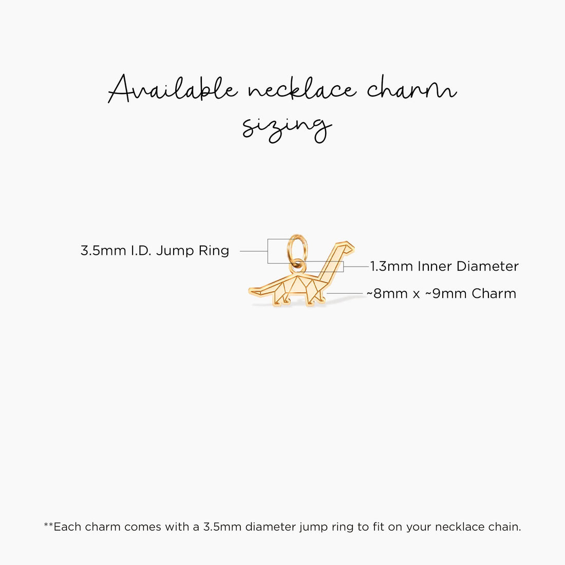 Origami Apatosaurus Charm