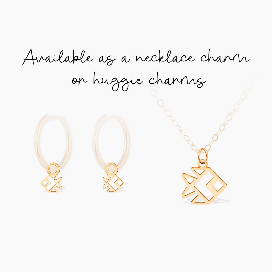 Fish Geometric Cutout Charm