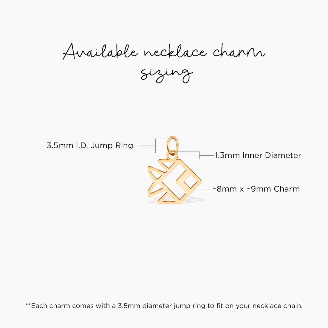 Fish Geometric Cutout Charm