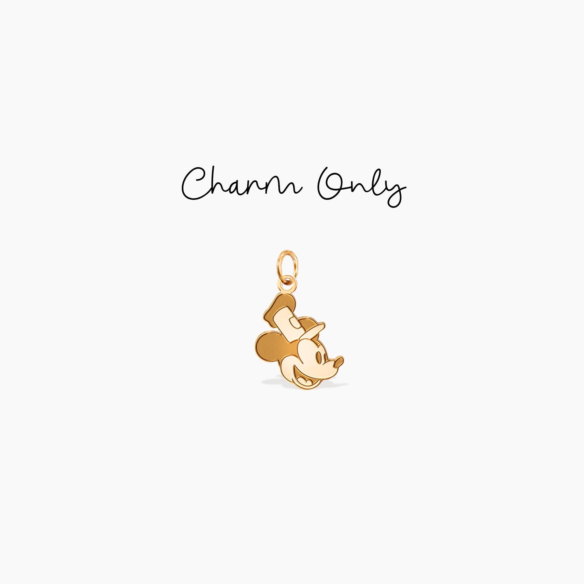 Mouse Charm Huggie Hoops