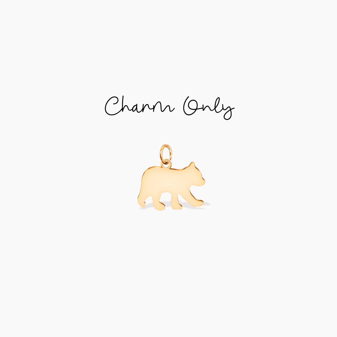 Baby Bear Silhouette Charm
