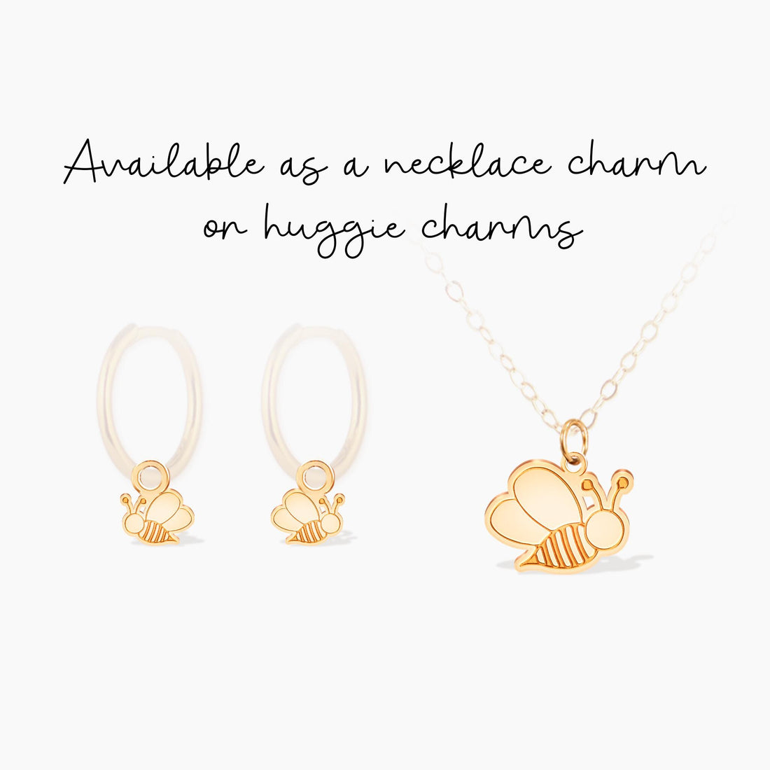 Tiny Bee Charm Pendant