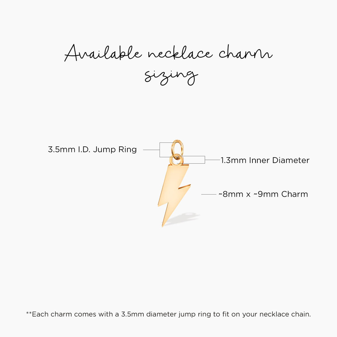 Lightning Bolt Thunderbolt Pendant Necklace