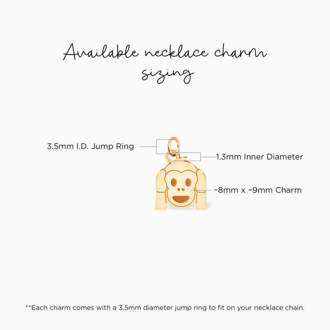 Hear No Evil Monkey Pendant Necklace