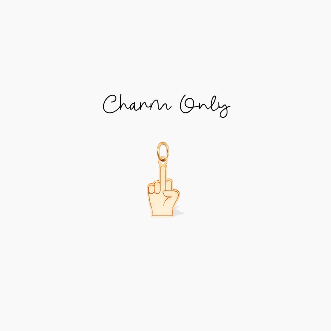 Middle Finger Pendant Necklace