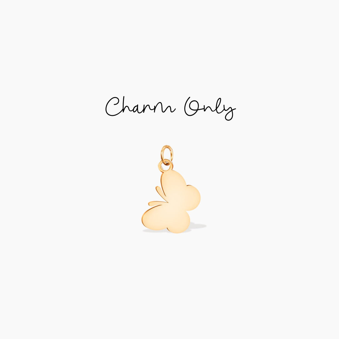 Butterfly Silhouette Pendant Charm