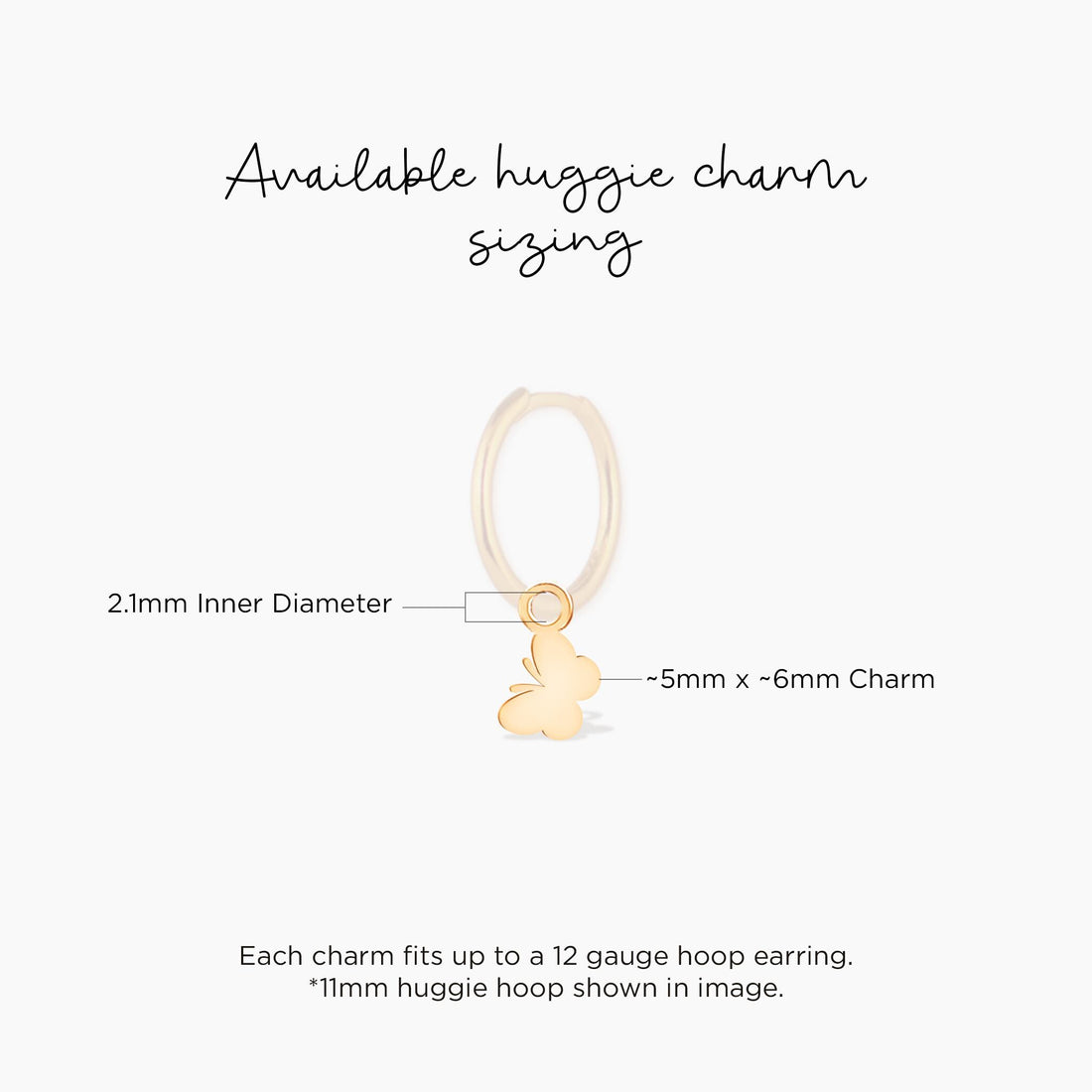 Butterfly Silhouette Pendant Charm