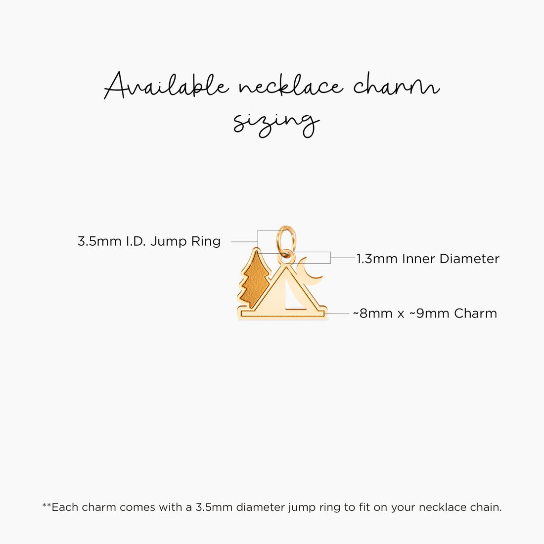 Camping Pendant Necklace