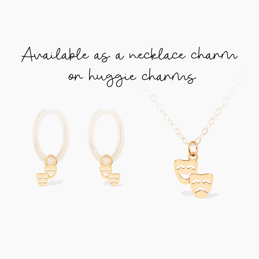 Gold Theatre Masks Charm