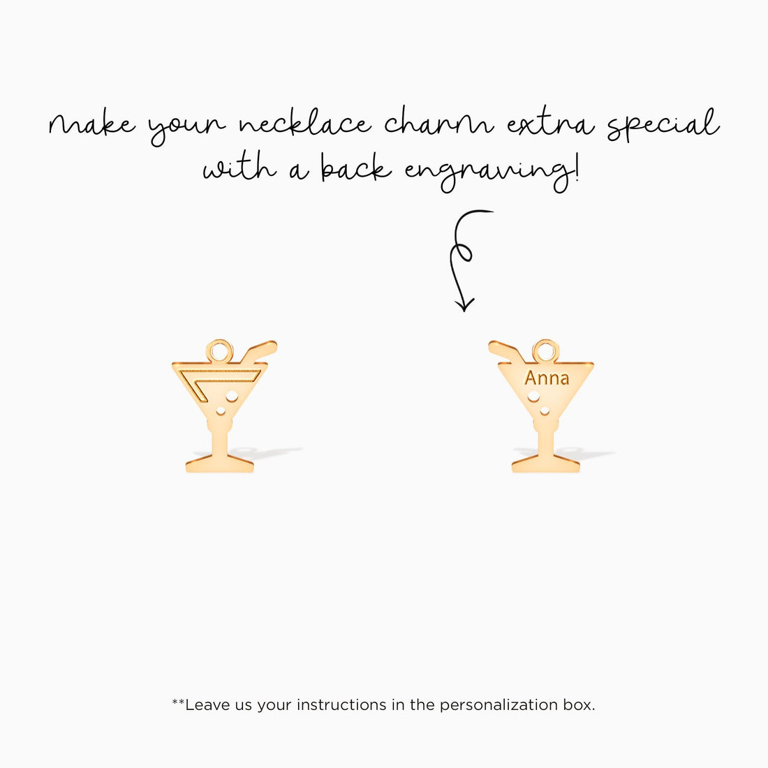 Martini Pendant Necklace