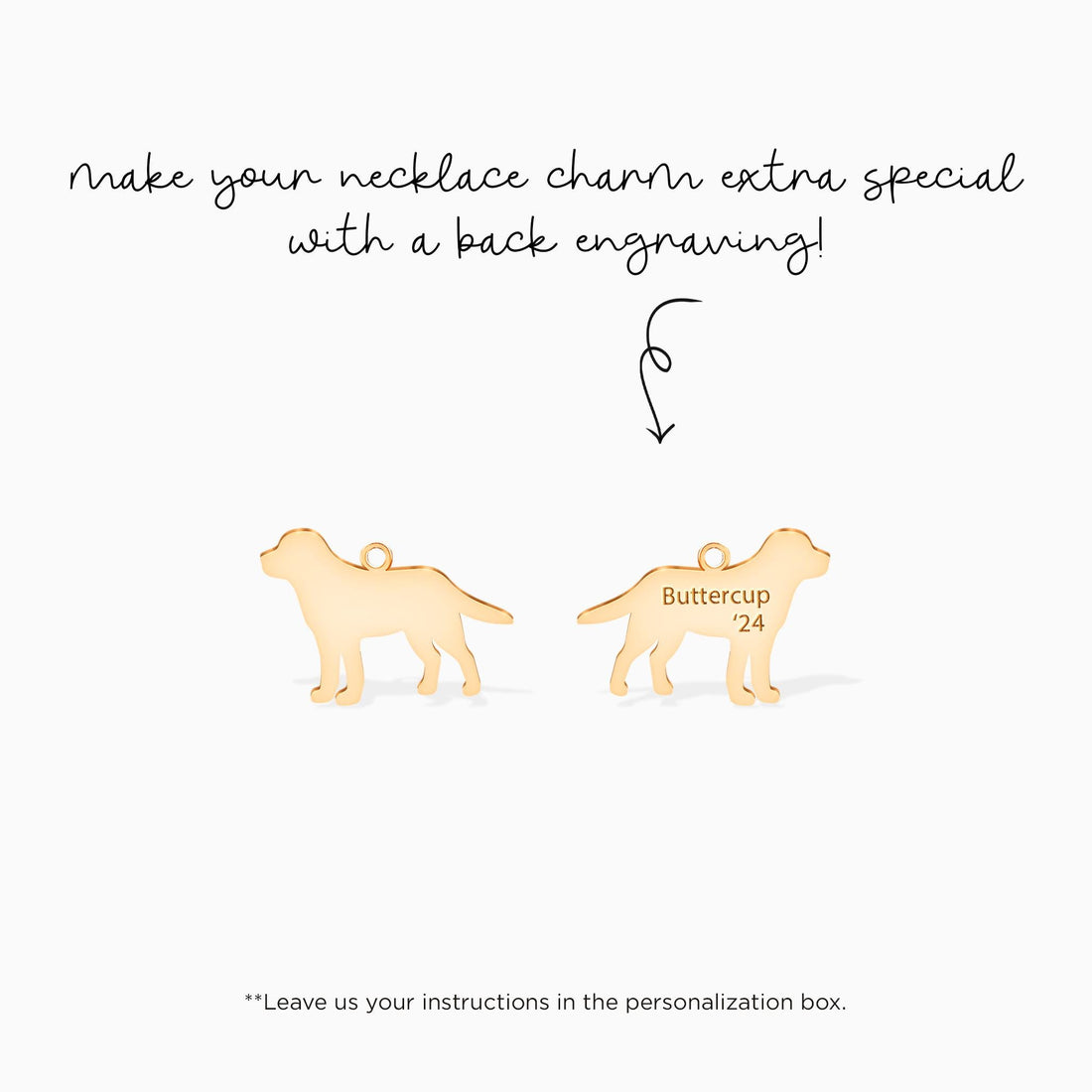 Labrador Retriever Silhouette Charm