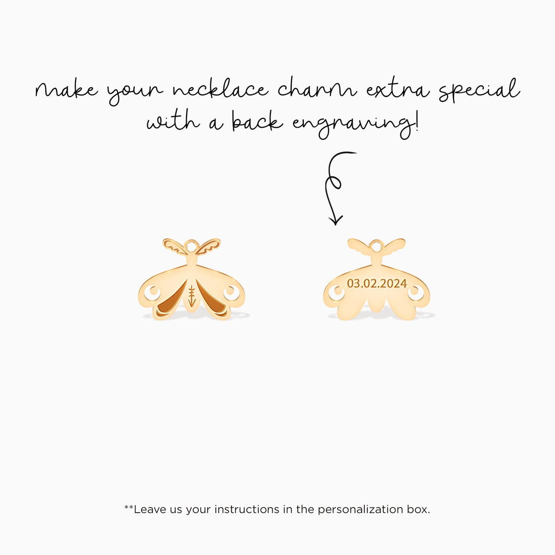 Moth Pendant Necklace