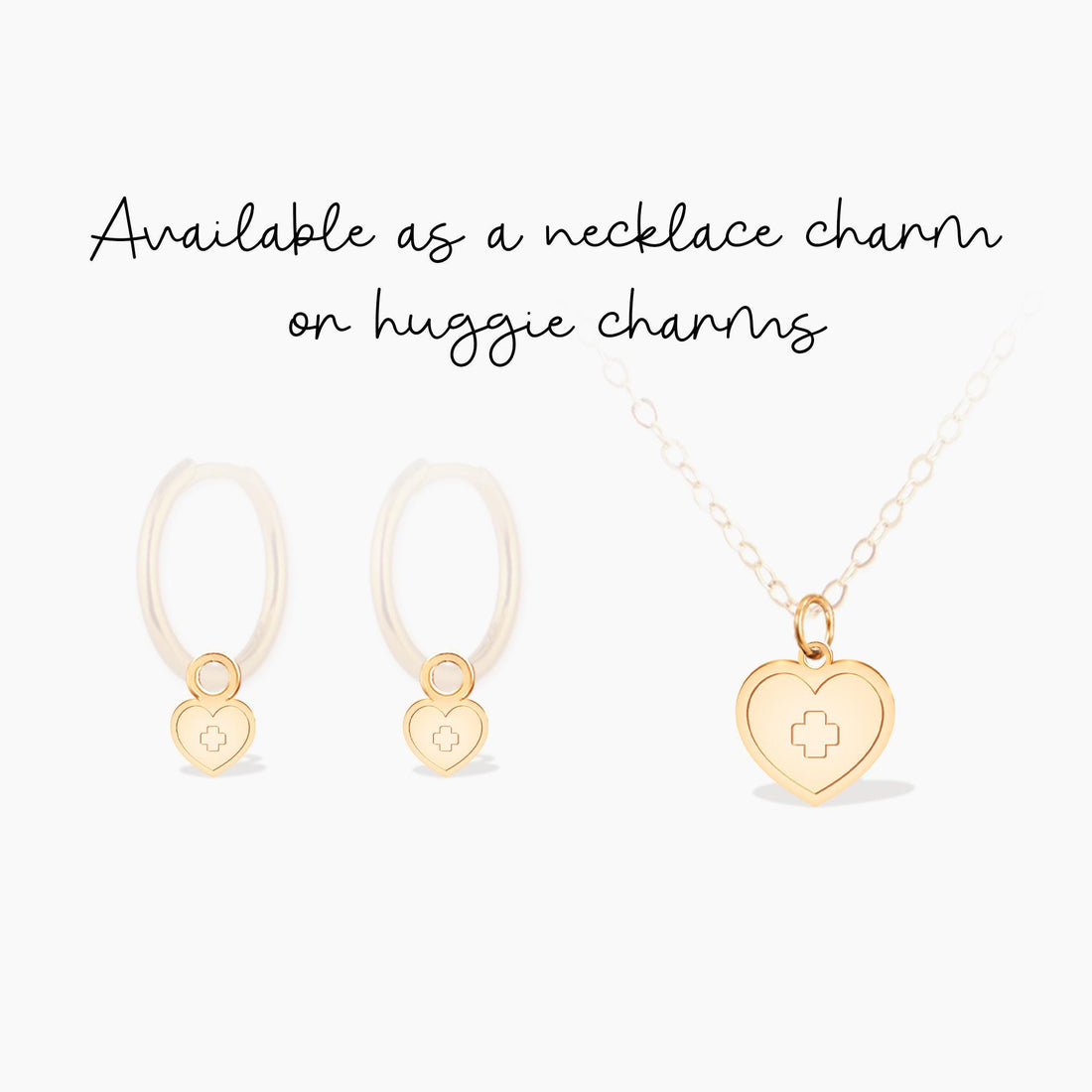 Heart Cross Charm