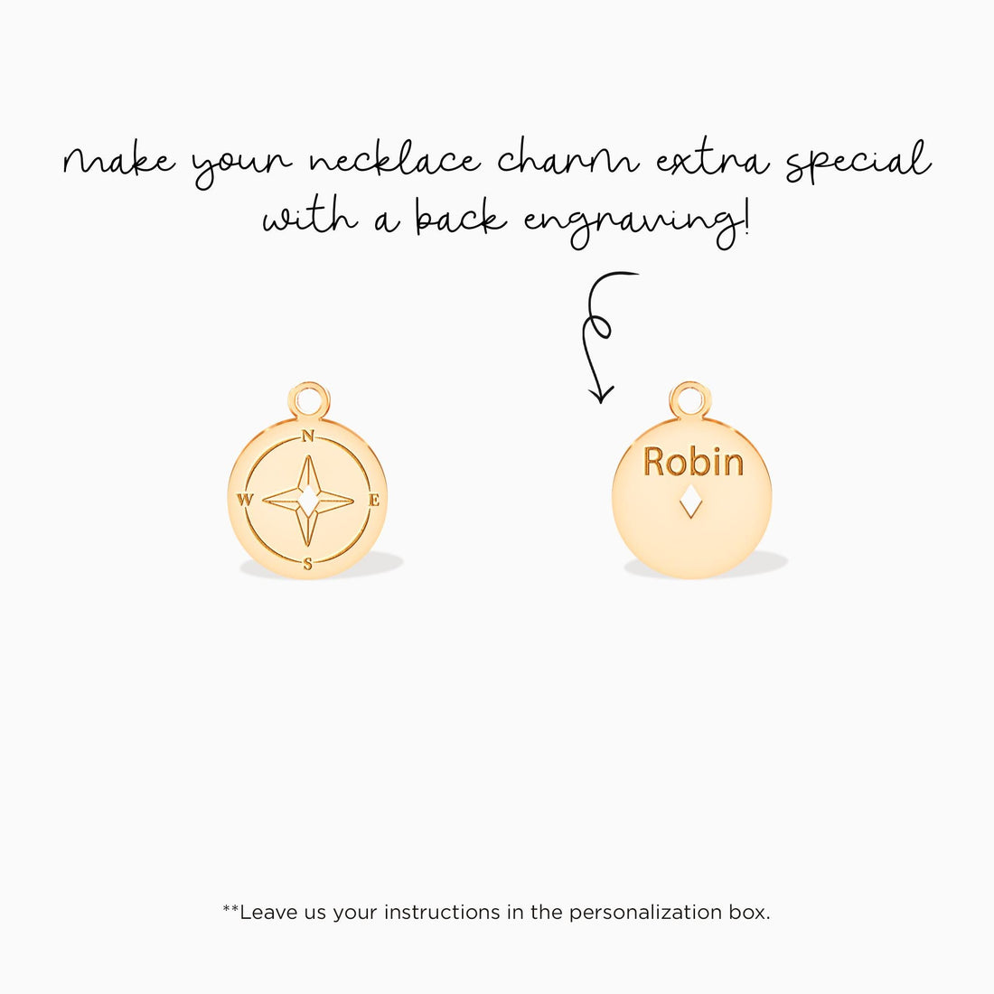 Compass Disc Charm