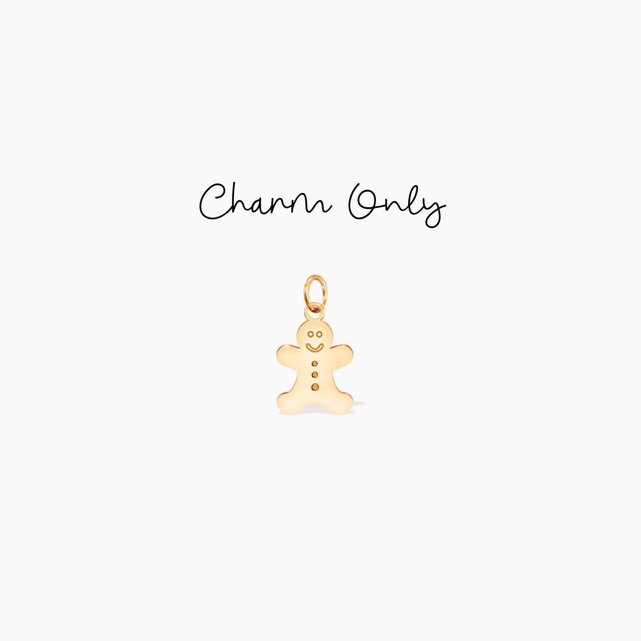 Gingerbread Man Christmas Pendant Necklace