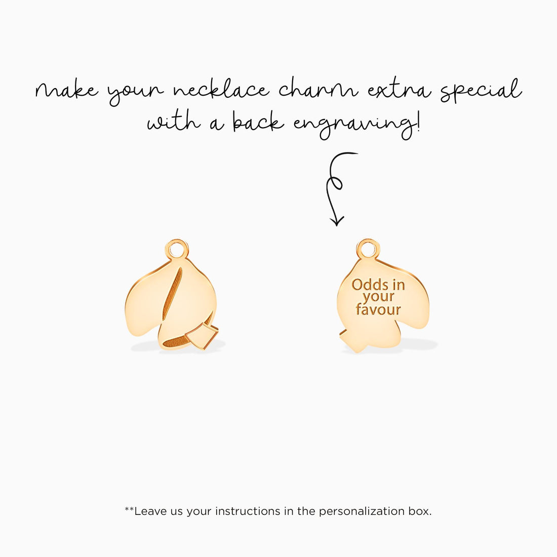 Fortune Cookie Pendant Necklace