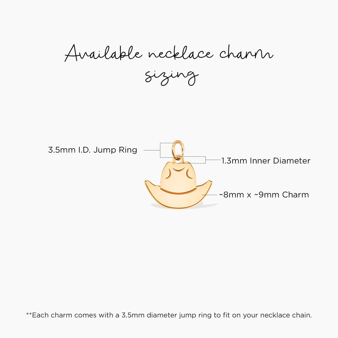 Cowboy Hat Front Charm