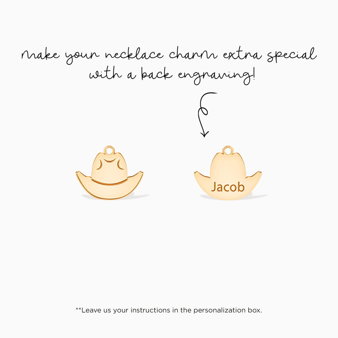 Cowboy Hat Front Charm