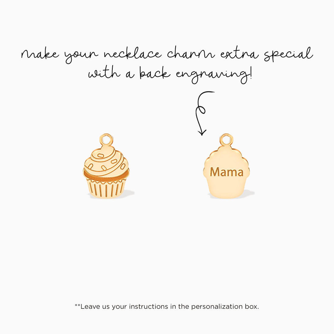 Cupcake Pendant Necklace