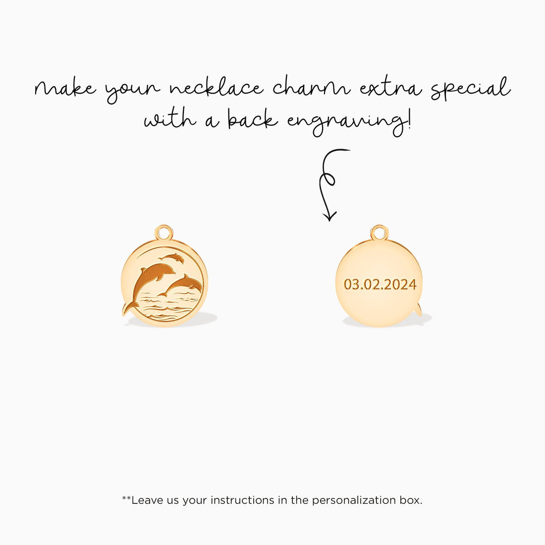 Dolphin Wave Disc Charm