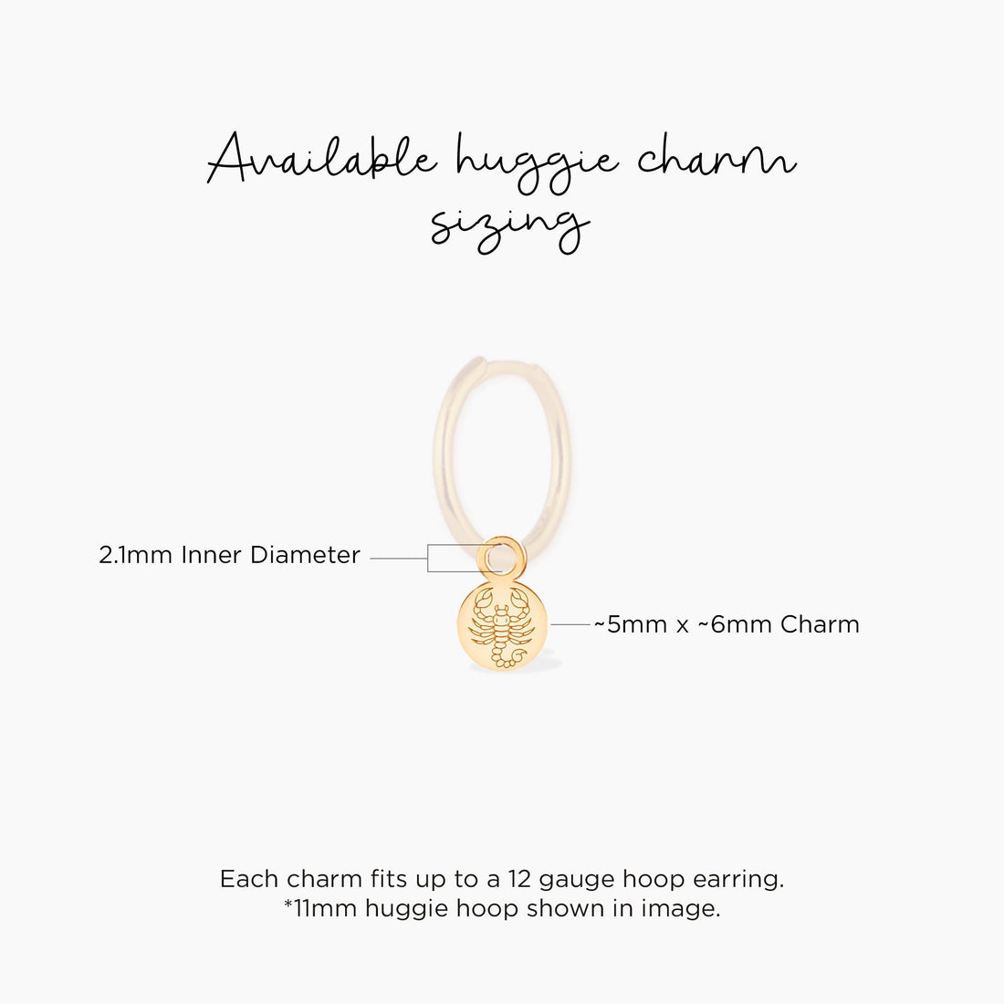 Scorpio Zodiac Disc Charm Necklace