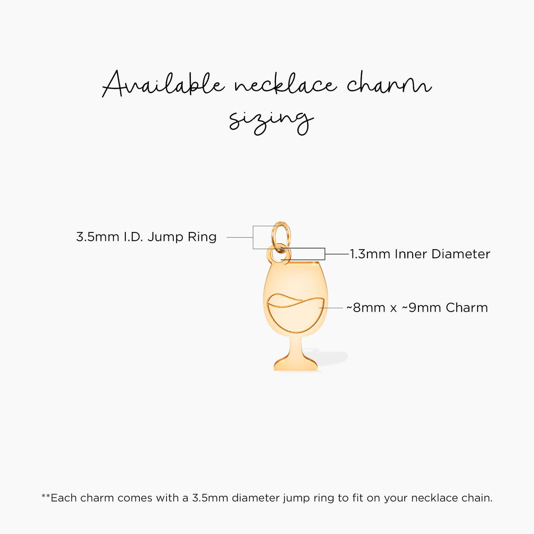 Elegant Wine Glass Charm