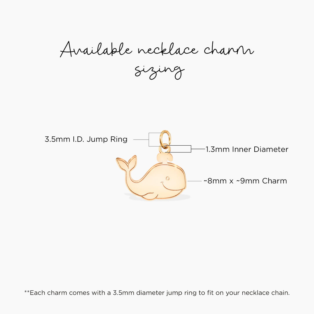 Happy Whale Charm