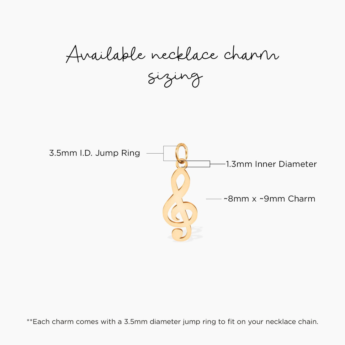 Music Treble Clef Charm