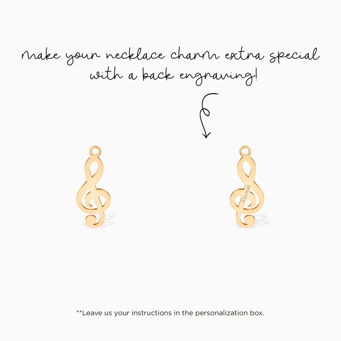 Music Treble Clef Charm