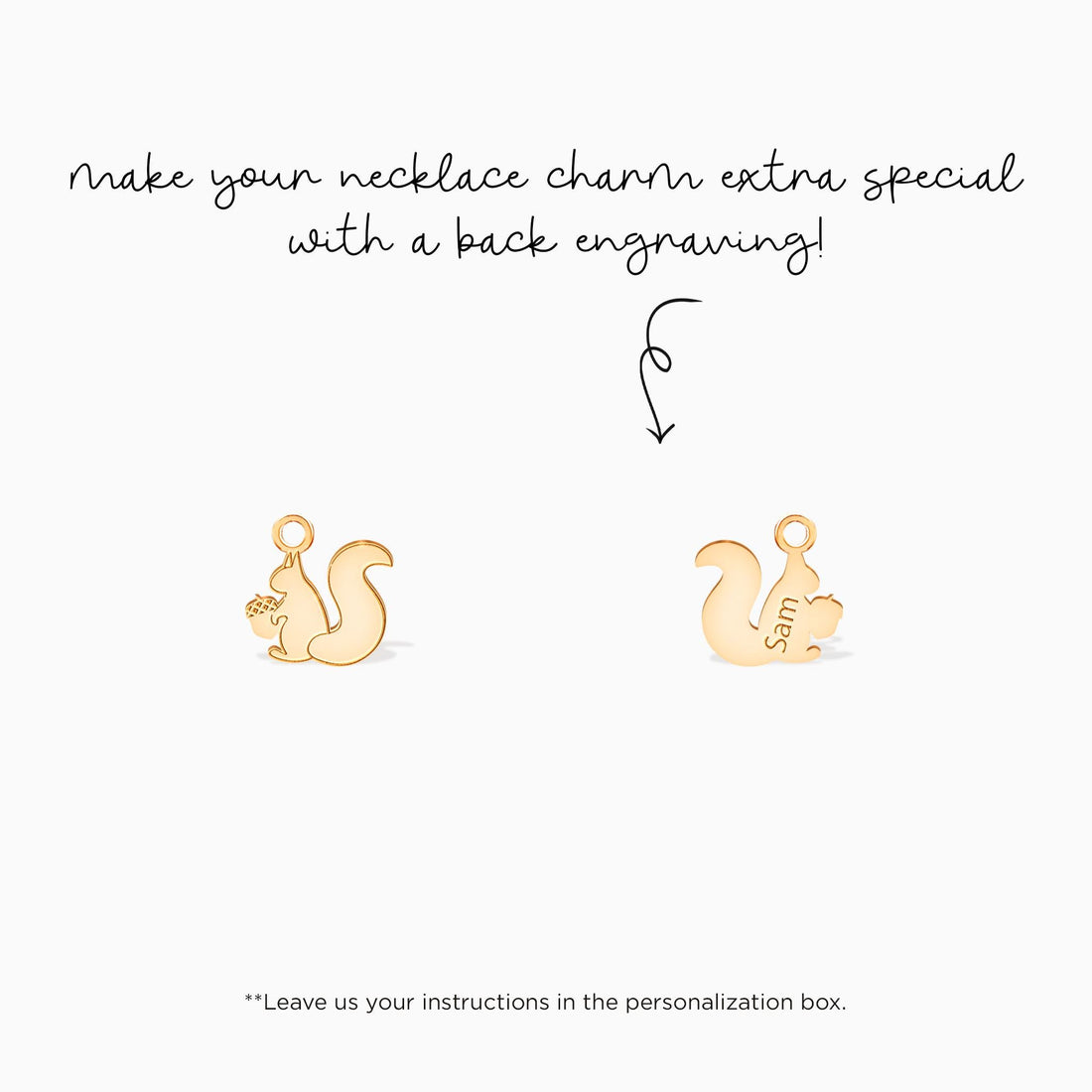 Squirrel Pendant Necklace