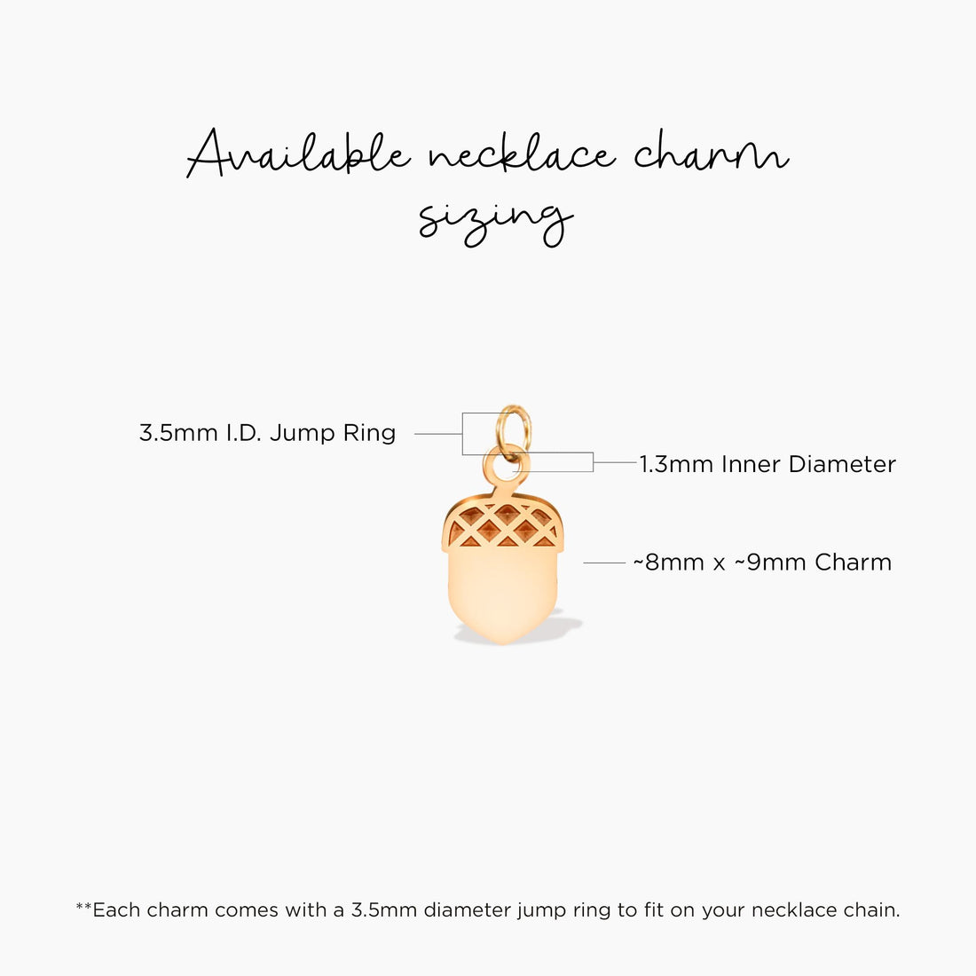 Acorn Charm