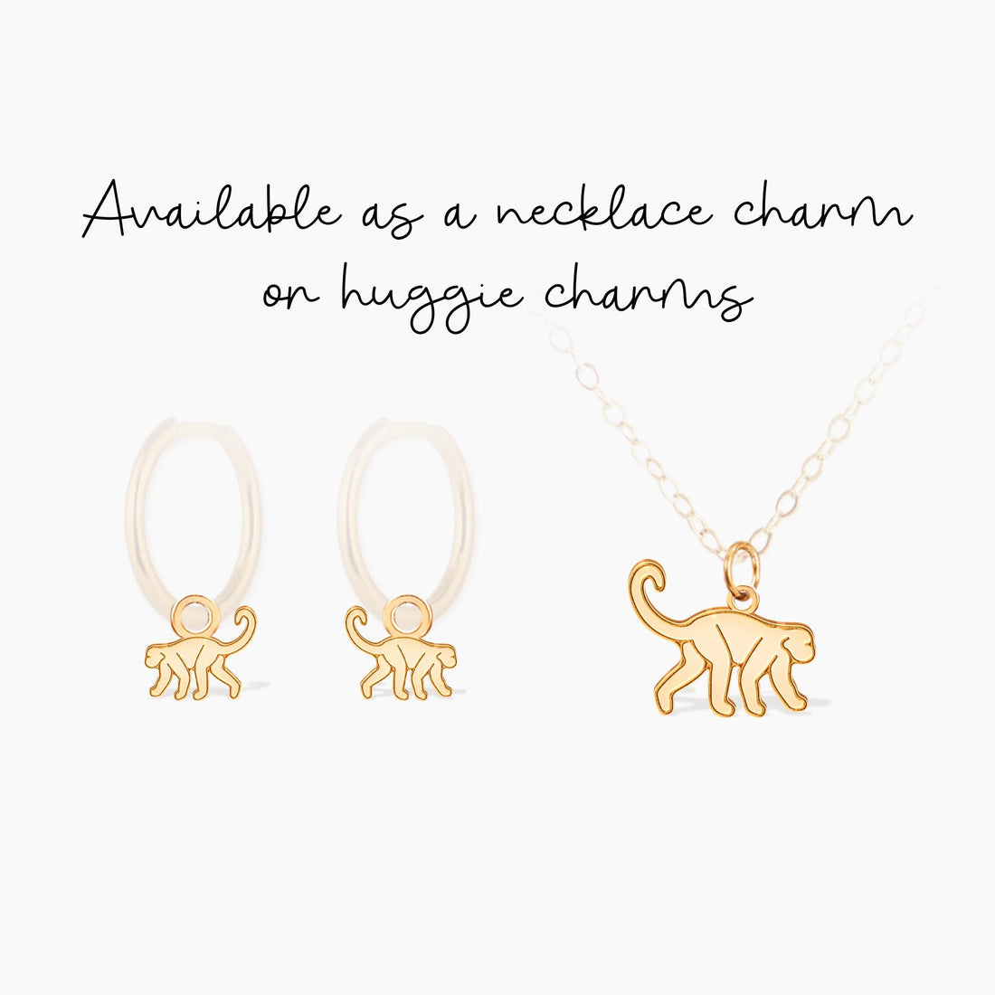 Monkey Pendant Necklace
