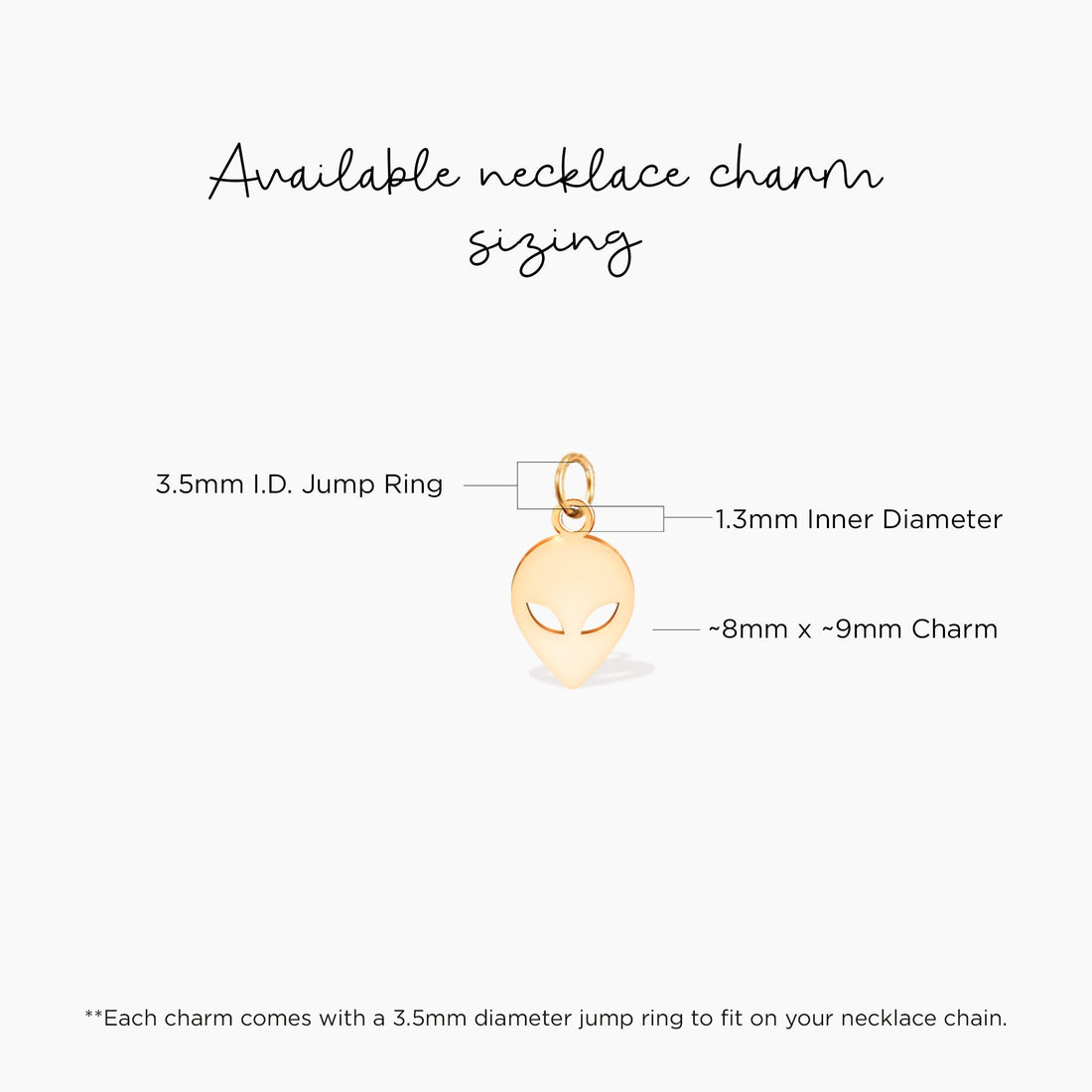 Alien Head Charm