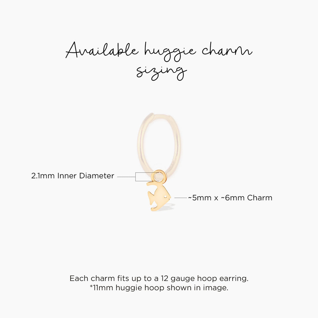 Angelfish Silhouette Charm