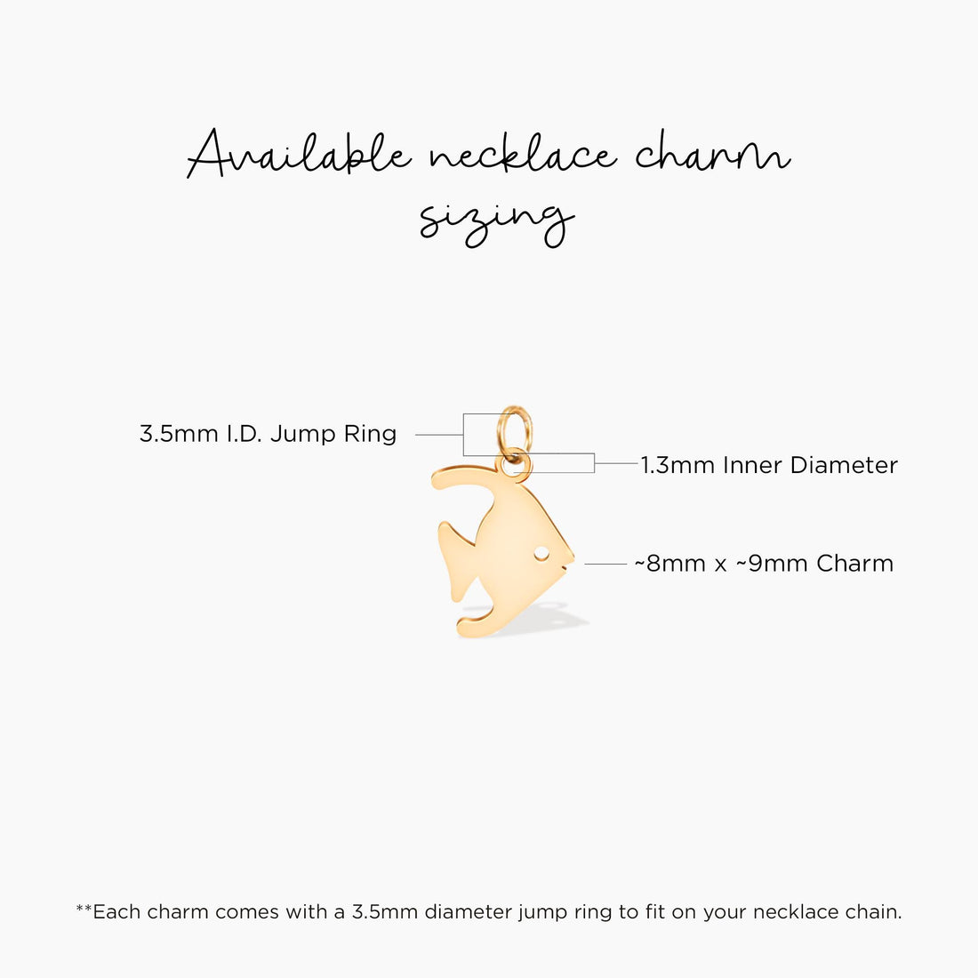 Angelfish Silhouette Charm
