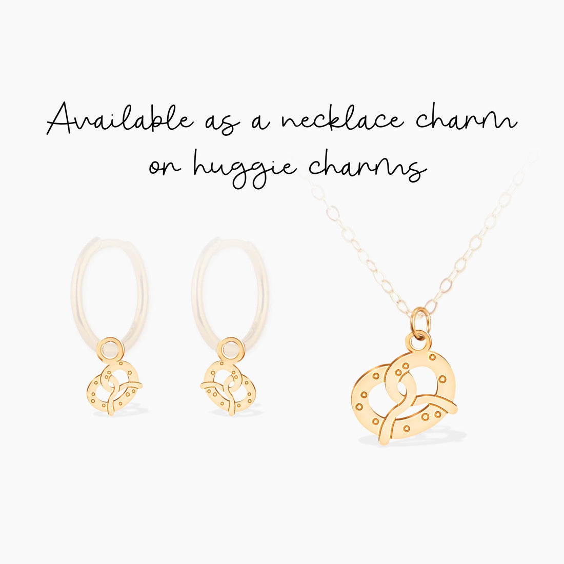 Pretzel Pendant Necklace
