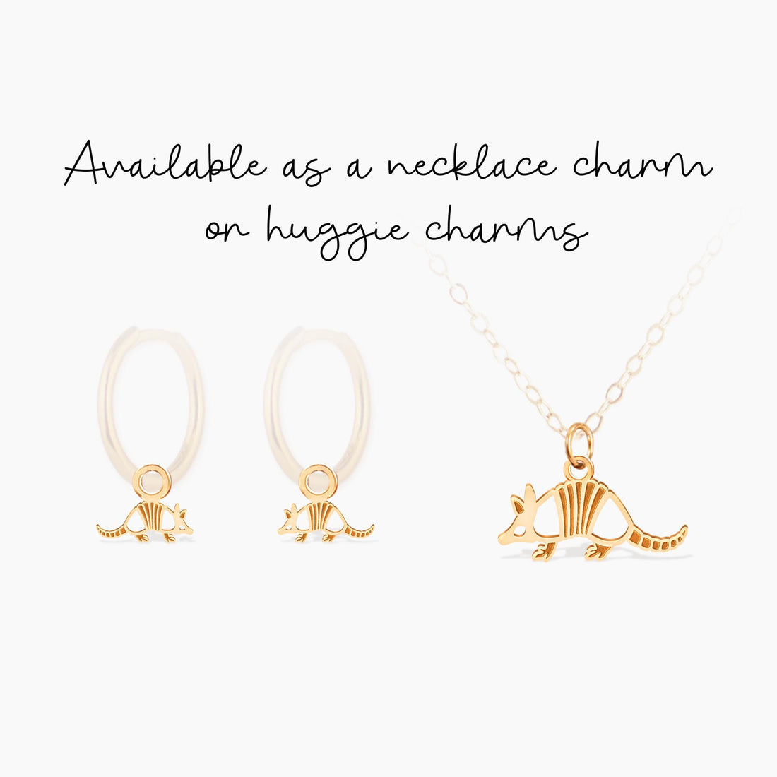 Armadillo Charm Earrings