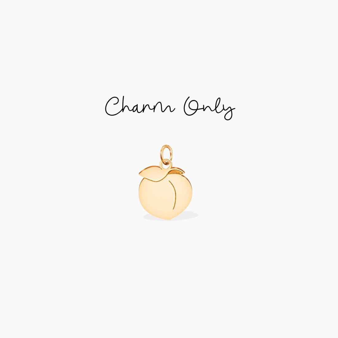 Gold Peach Fruit Charm