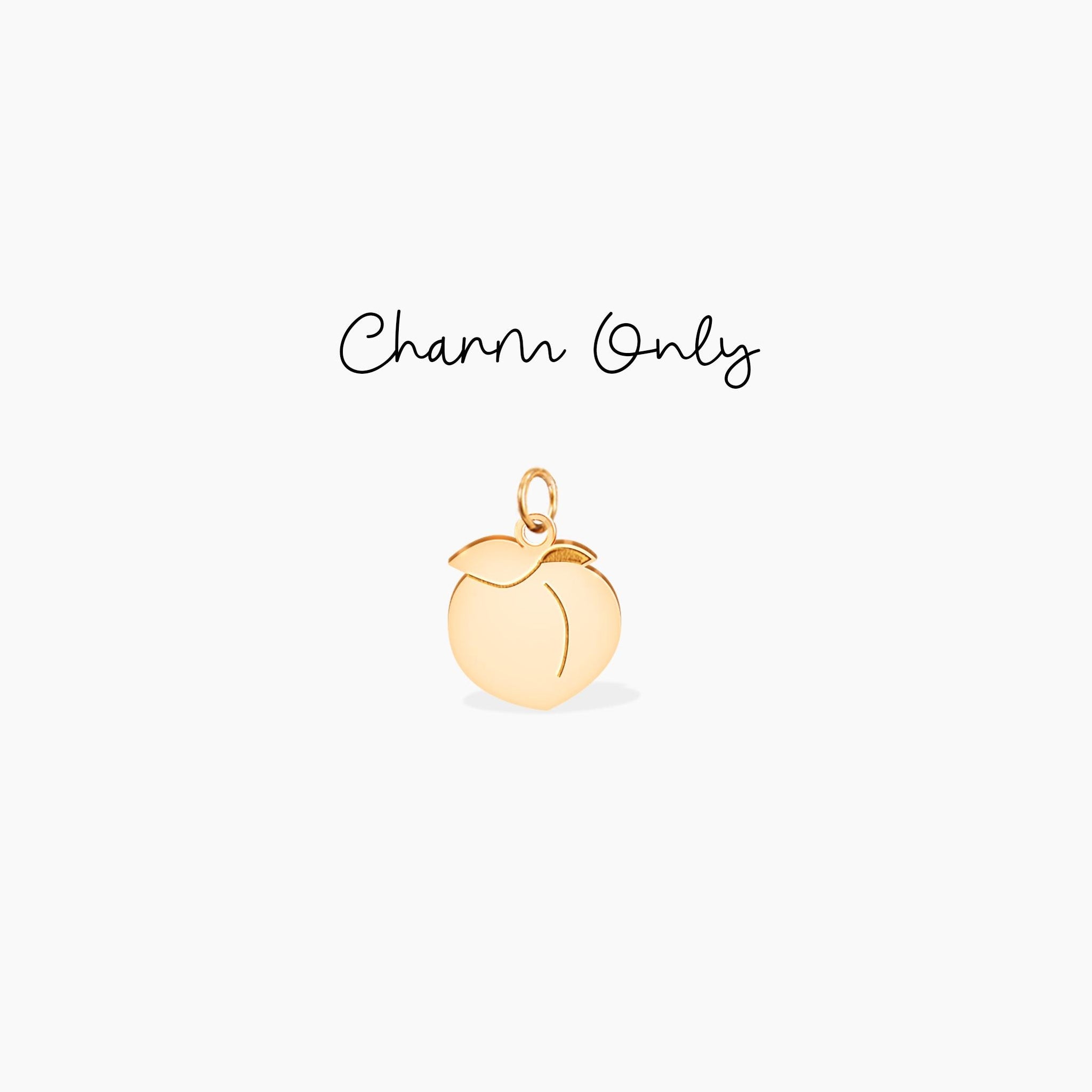 Peach Pendant Necklace